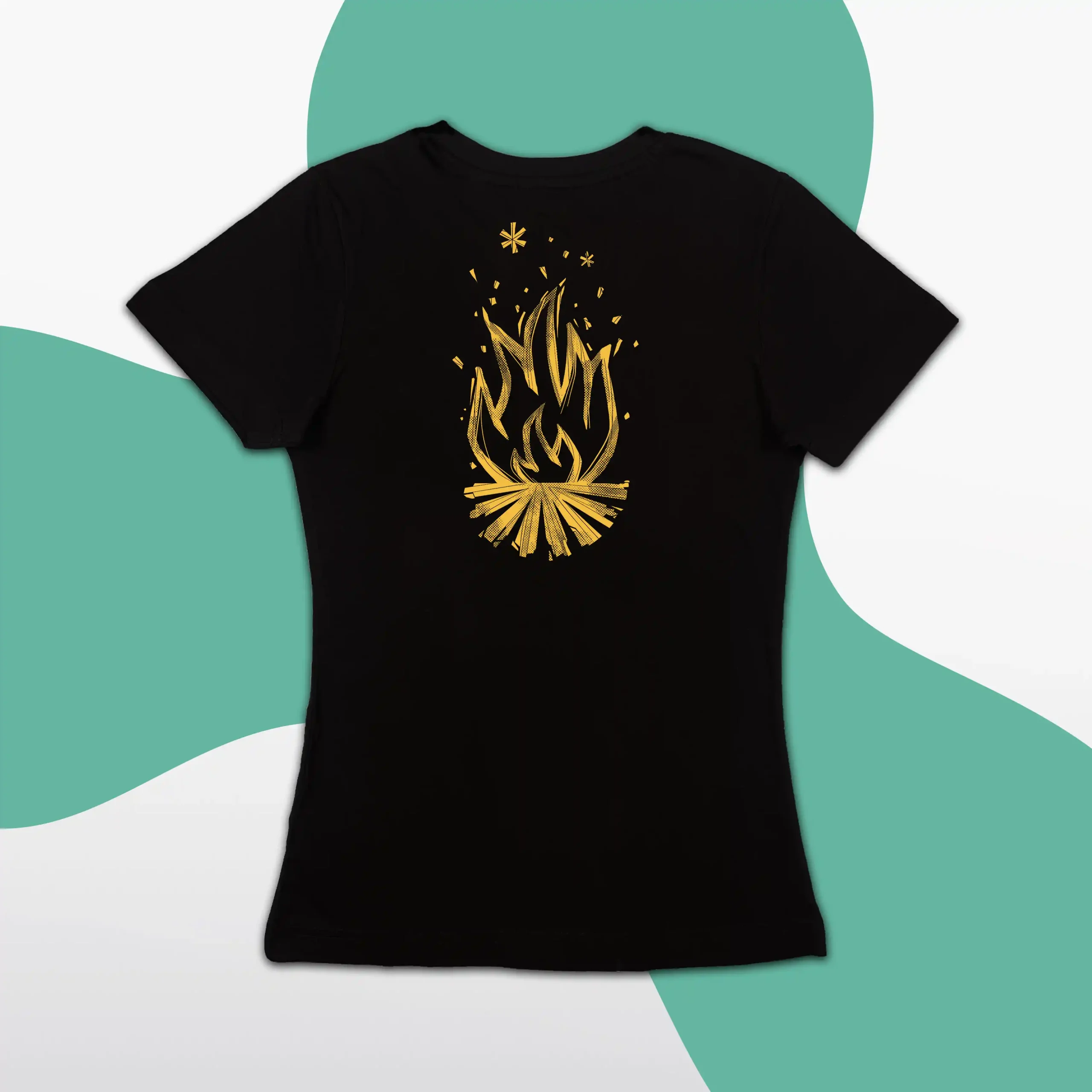 Sparks - Black - Fitted T-Shirt